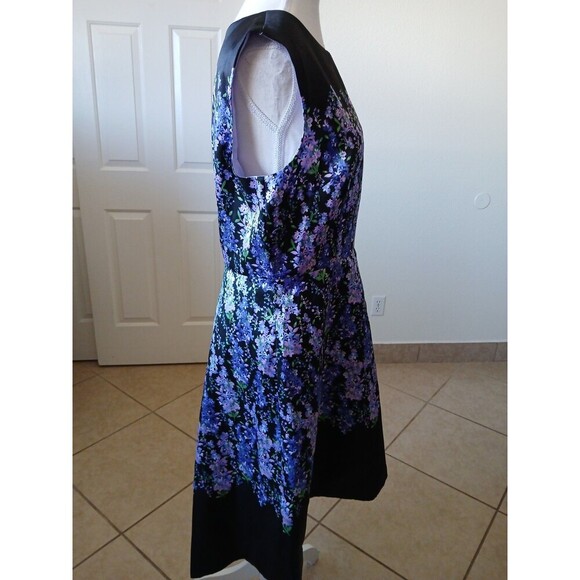Alex Marie‎ Womens Dress A Line Black & Purple Sleeveless  Size 10 Party - Picture 3 of 15